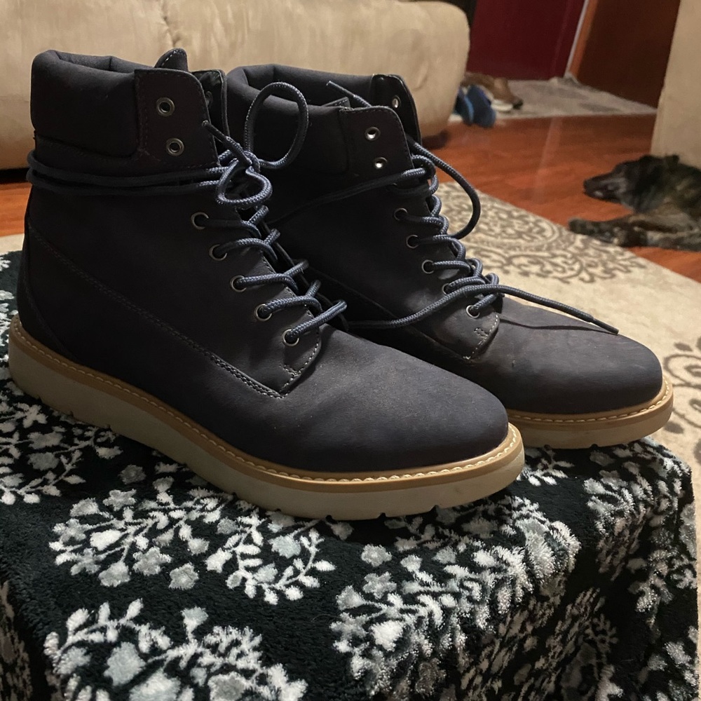 White Mountain Suede Combat Boots